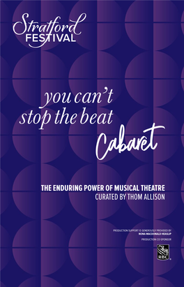 The Enduring Power of Musical Theatre Curated by Thom Allison