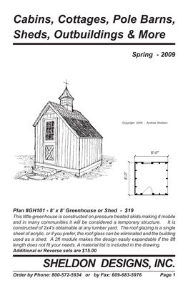 Cabins, Cottages, Pole Barns, Sheds, Outbuildings & More SHELDON