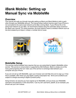 Ibank Mobileme Sync