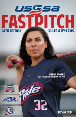 Usssa Fastpitch Rule Book