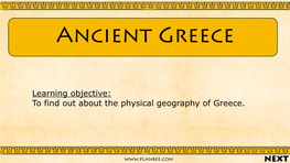 Ancient Greece Geography Slide1