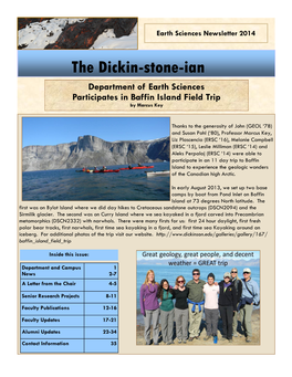 2014 Department Newsletter