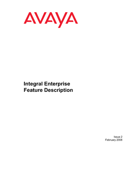 Integral Enterprise Feature Description