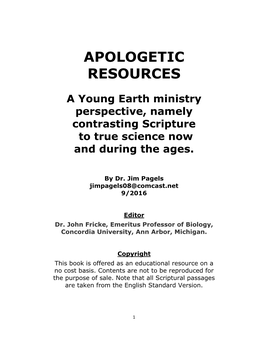 Apologetic Resources