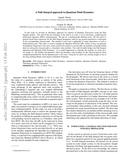 Arxiv:2002.00255V3 [Quant-Ph] 13 Feb 2021 Lem (BVP)