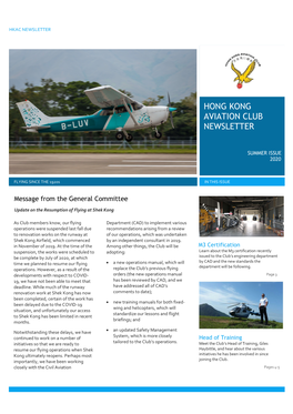Hong Kong Aviation Club Newsletter