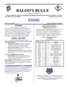 BALOO's BUGLE Volume 14, Number 11 "Make No Small Plans