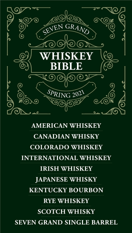 E Ven Spring 2021 Irish Whiskey Japanese Whisky Canadian