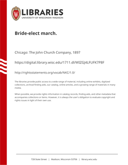 Bride-Elect March