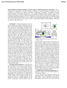 Global Mapping of Elemental Abundance on Lunar Surface by SELENE Gamma-Ray Spectrometer