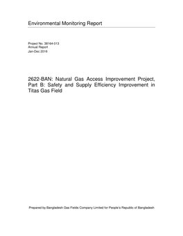 Environmental Monitoring Report 2622-BAN: Natural Gas Access