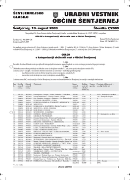 Šentjernej, 13. Avgust 2009 Številka 7/2009