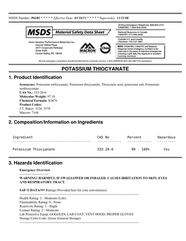 Potassium Thiocyanate 1