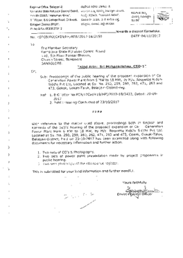Regional Office: Belagavi-2. J4^Rre&lt;S-2. Karnataka State Pollution Control Board, 5Ft:Fu5 Plot No-3224/3, "Hanuman Nivas