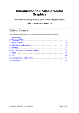 Introduction to Scalable Vector Graphics