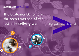 The Customer Genome – the Secret Weapon of the Last Mile Delivery War What If Apple Started a Delivery Company?