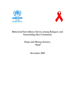 Behavioral Surveillance Survey Among Refugees and Surrounding Host Community