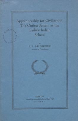 The Outing System at the Carlisle Indian School