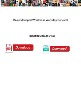 Basic Managed Wordpress Websites Renewal