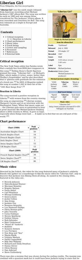 Liberian Girl from Wikipedia, the Free Encyclopedia