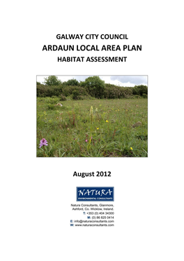 Ardaun Local Area Plan Habitat Assessment