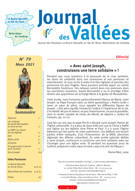 Le Journal Des Vallées N°79 Mars 2021