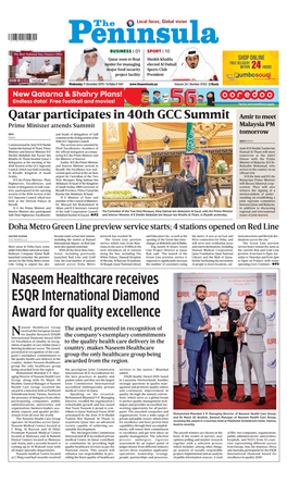 Naseem Healthcare Receives ESQR International Diamond Award for Quality Excellence