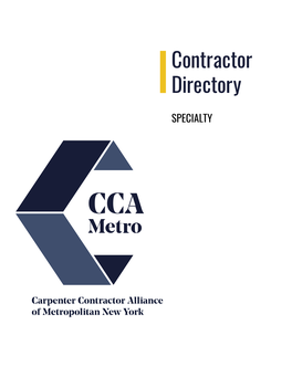 Specialty Contractor Directory