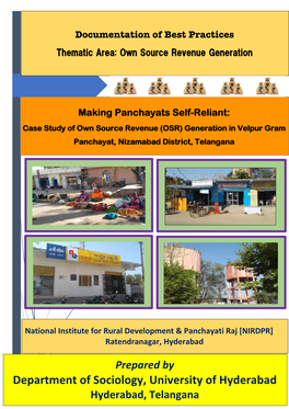 Making Panchayats Self-Reliant a Case Study of Own Source Revenue