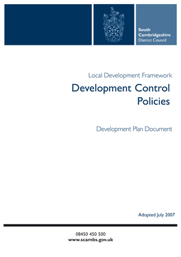 Development Control Policies