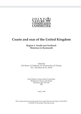 Coasts and Seas of the United Kingdom. Region 4 South-East Scotland: Montrose to Eyemouth