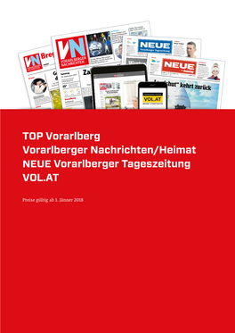TOP Vorarlberg Vorarlberger Nachrichten/Heimat NEUE