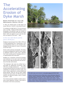 The Accelerating Erosion of Dyke Marsh Basic Findings of the U.S