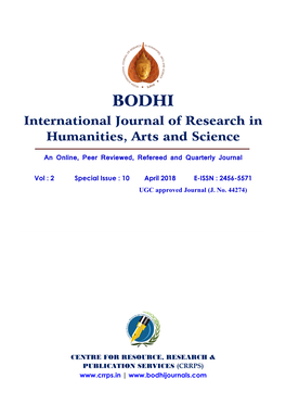 BODHI International Journal of Research in Humanities, Arts and Science