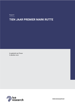 Tien Jaar Premier Mark Rutte