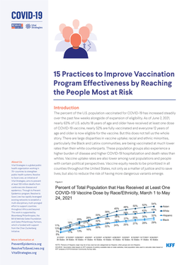 15 Practices to Improve Vaccination Program Effectiveness by Reaching the People Most at Risk