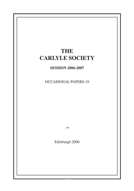 The Carlyle Society