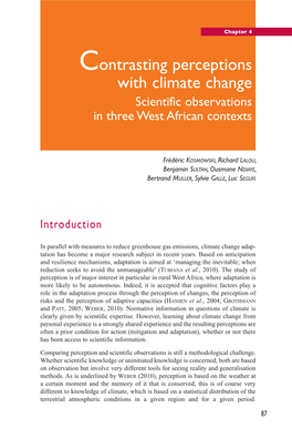 Contrasting Perceptions with Climate Change Scientific Observations in Three West African Contexts