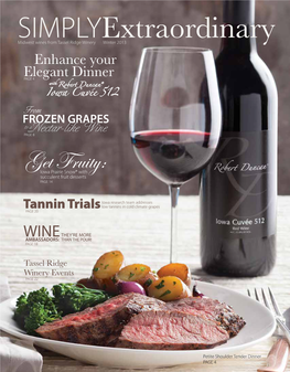 Simplyextraordinary Midwest Wines from Tassel Ridge Winery Winter 2013 Enhance Your Elegant Dinner PAGE 4