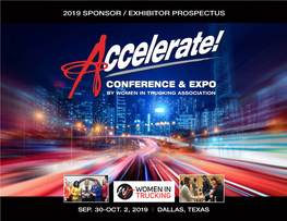 2019 Sponsor / Exhibitor Prospectus