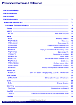 Powerview Command Reference