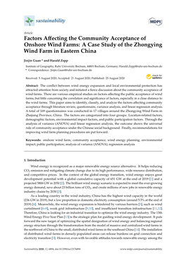 Factors Affecting the Community Acceptance of Onshore