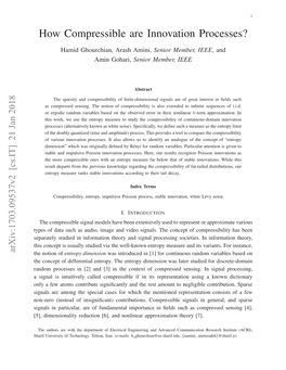 How Compressible Are Innovation Processes?