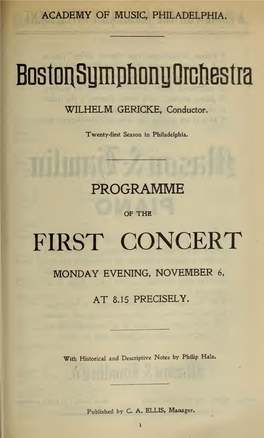 Boston Symphony Orchestra Concert Programs, Season 25,1905-1906, Trip