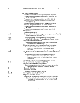 KI LAW of INDIGENOUS PEOPLES KI Law Of