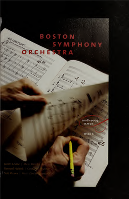 Boston Symphony Orchestra Concert Programs, Season 128, 2008-2009