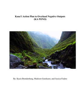 KAPONO Hawaii Report 2017