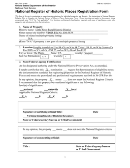 National Register of Historic Places Registration Form