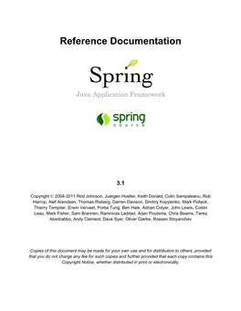 Spring-Framework-Ref