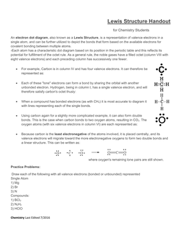 Lewis Structure Handout